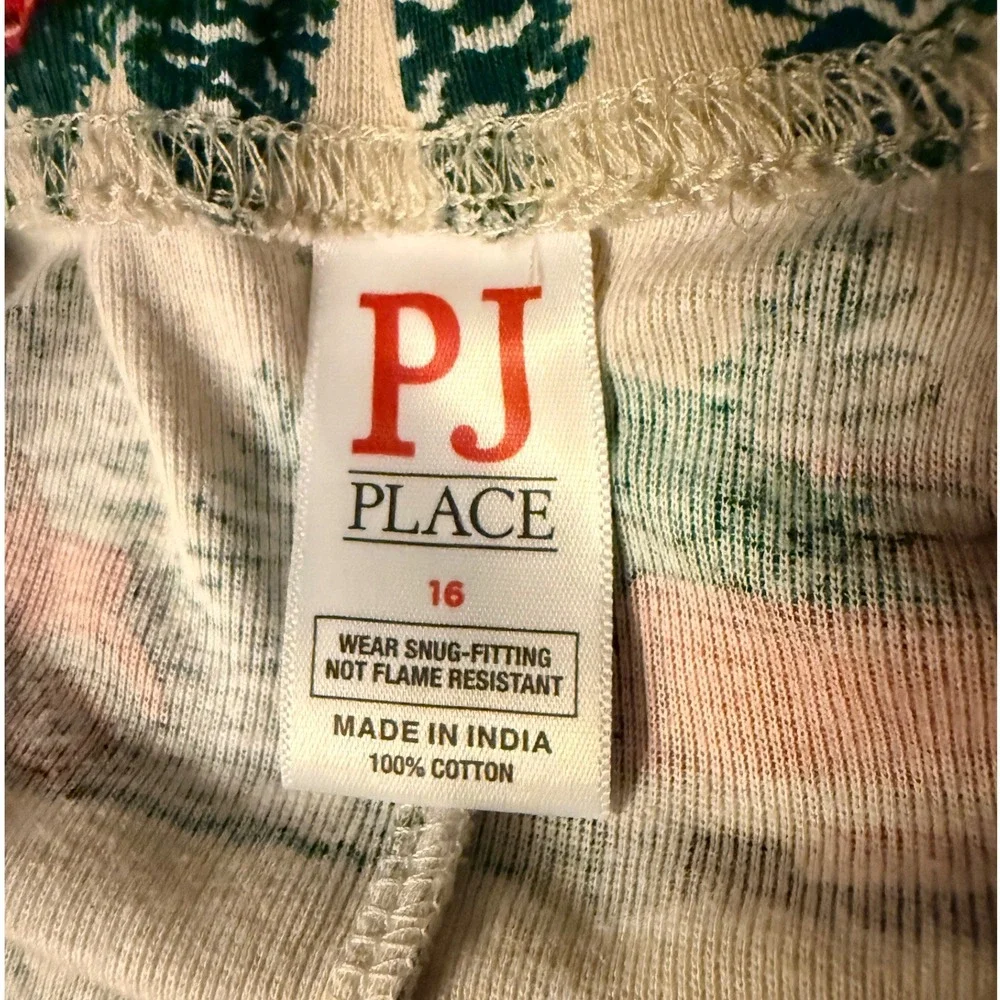 Children's Place Kids Christmas Pajamas 2 Pack Santa / Red Truck Size 16 Cotton